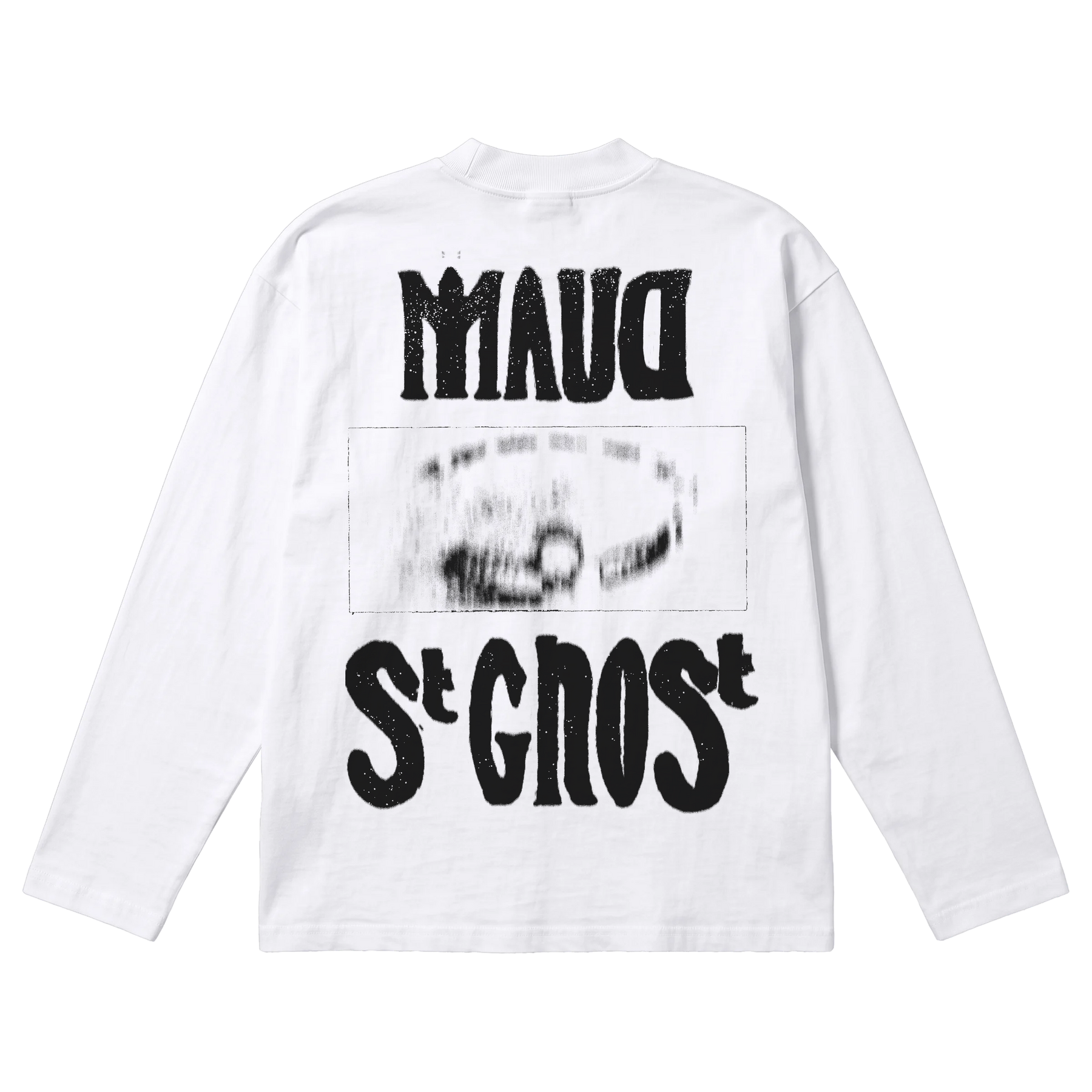 St Ghost Baggy L/S Tee - White - Back