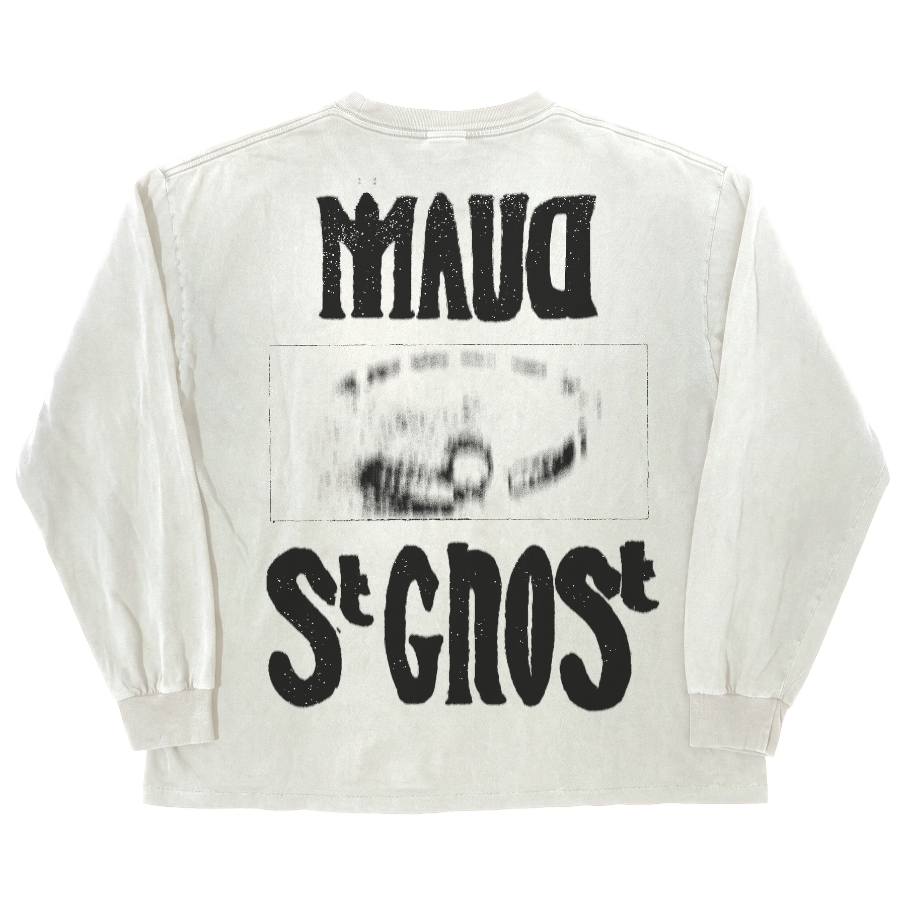 St Ghost L/S Tee - White - Back