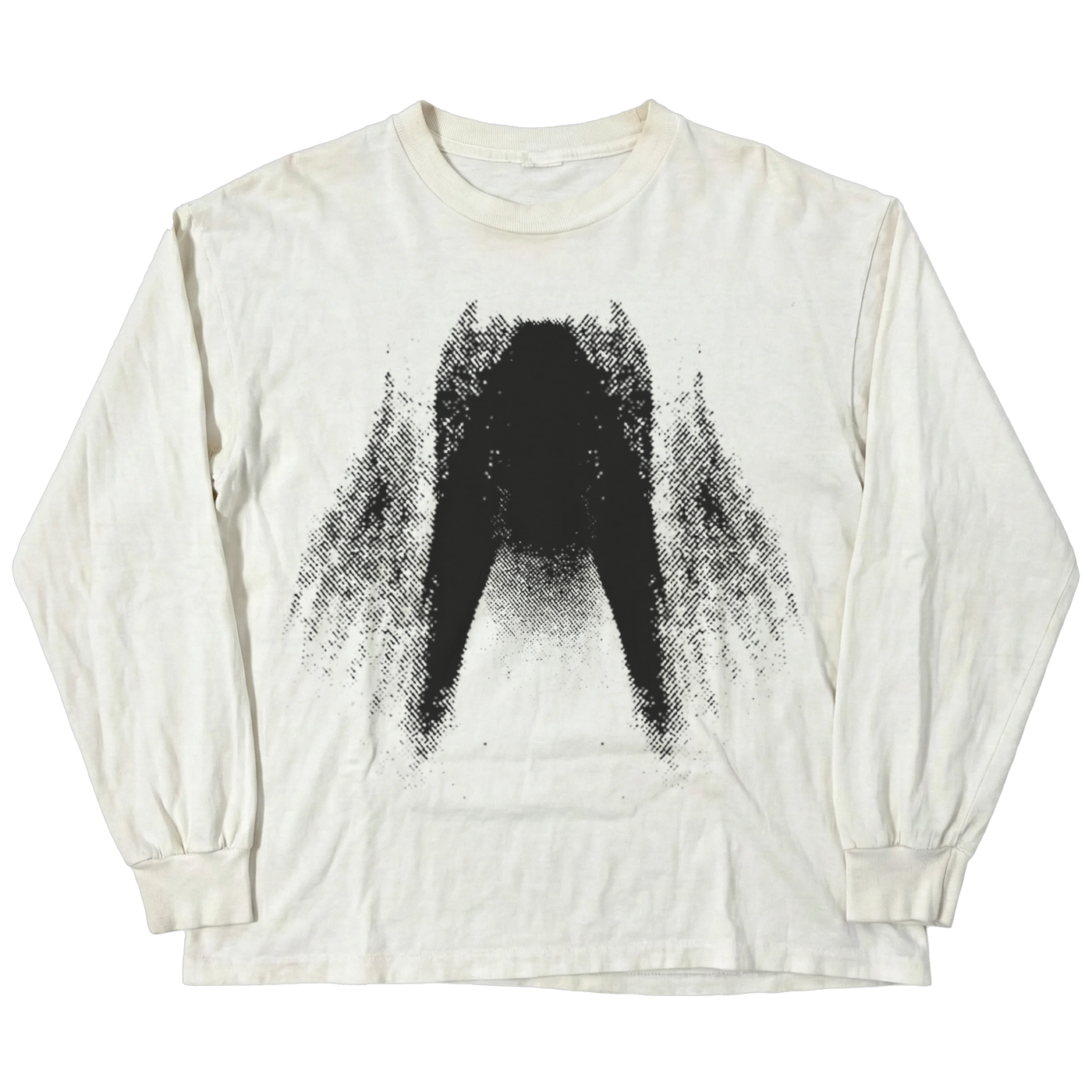St Ghost L/S Tee - White - Front