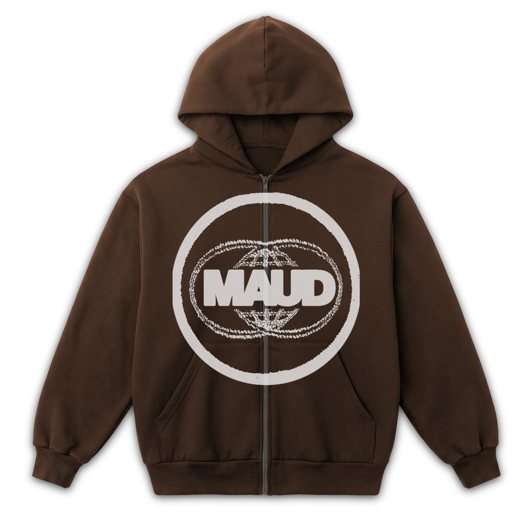Worldwide Zip Up - Brown - Front
