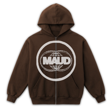 Worldwide Zip Up - Brown - Front