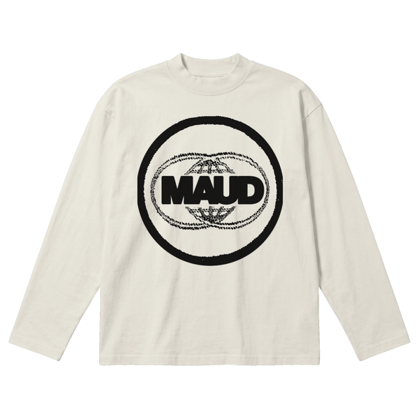 Worldwide Baggy L/S Tee - Off White - Front