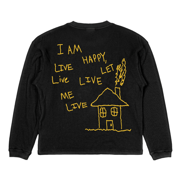 Be Happy Thermal - Black - Back
