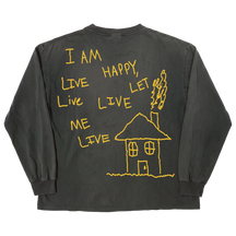 Be Happy L/S Tee - Black - Back