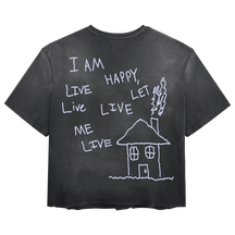 Be Happy Tee - Black - Back