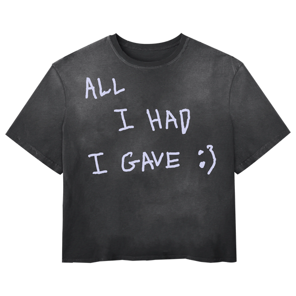 Be Happy Tee - Black - Front