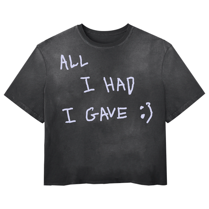 Be Happy Tee - Black - Front