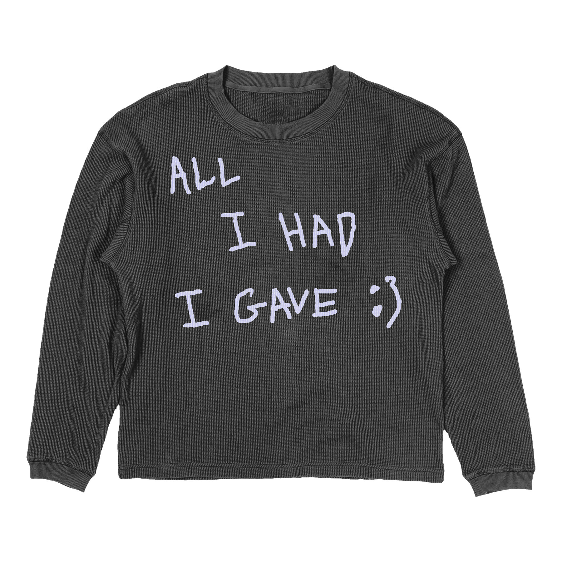 Be Happy Thermal - Grey - Front