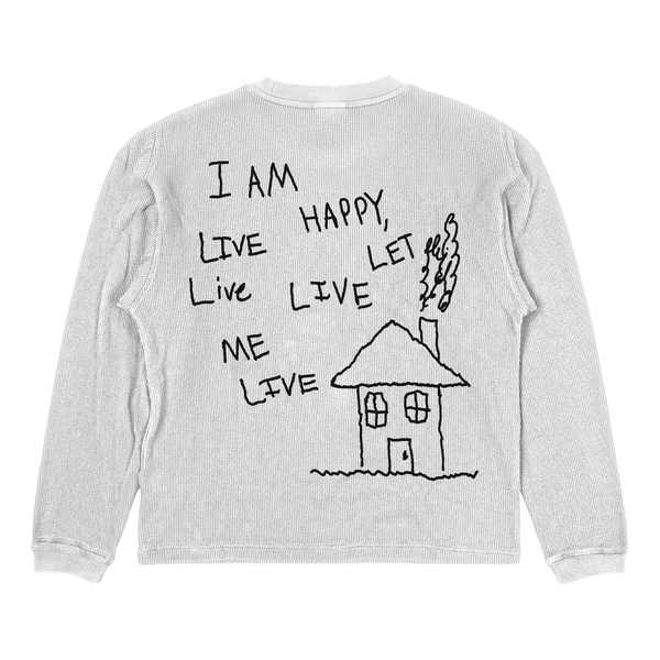 Be Happy Thermal - White - Back