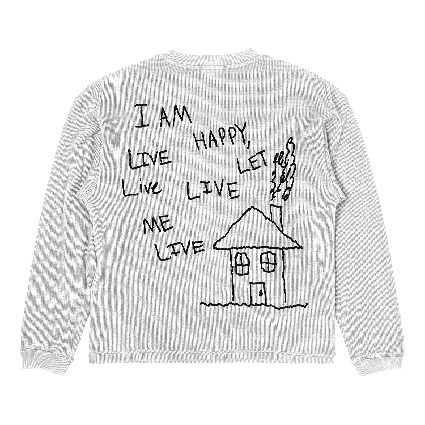 Be Happy Thermal - White - Back