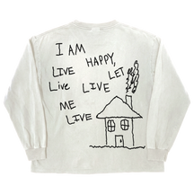 Be Happy L/S Tee - White - Back