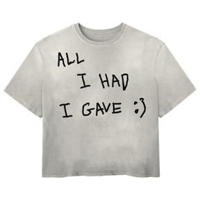 Be Happy Tee - White - Front
