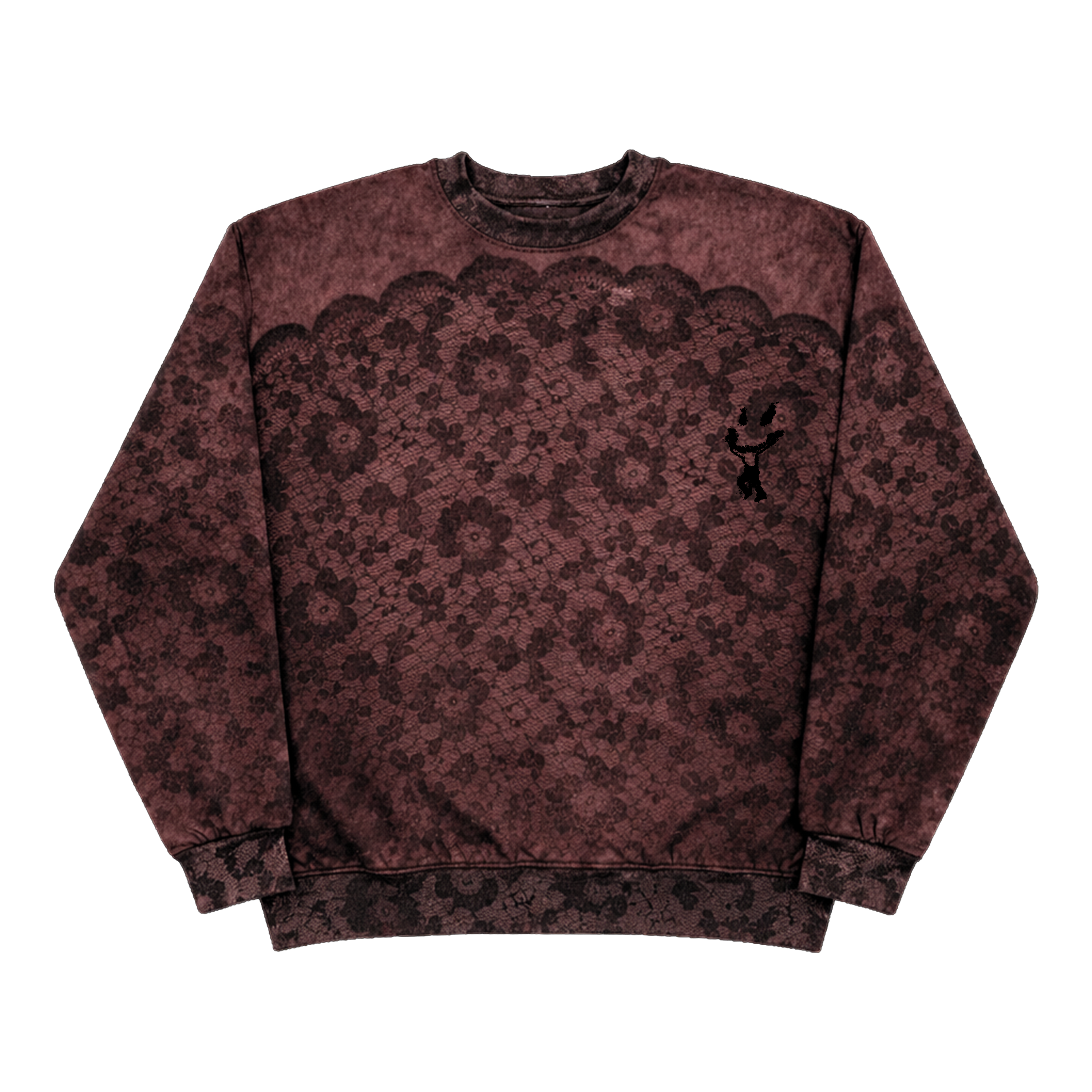 MOCHA FLOWER CREWNECKS