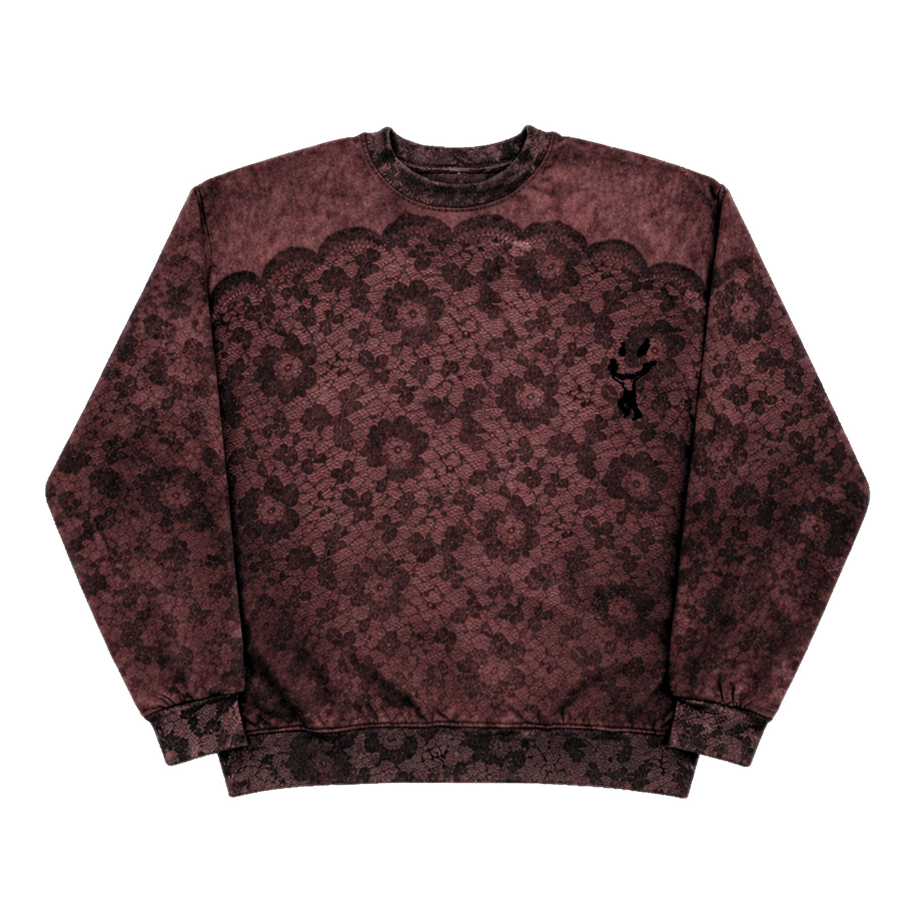 MOCHA FLOWER CREWNECKS