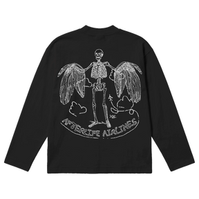 Departure Baggy L/S Tee - Black - Back