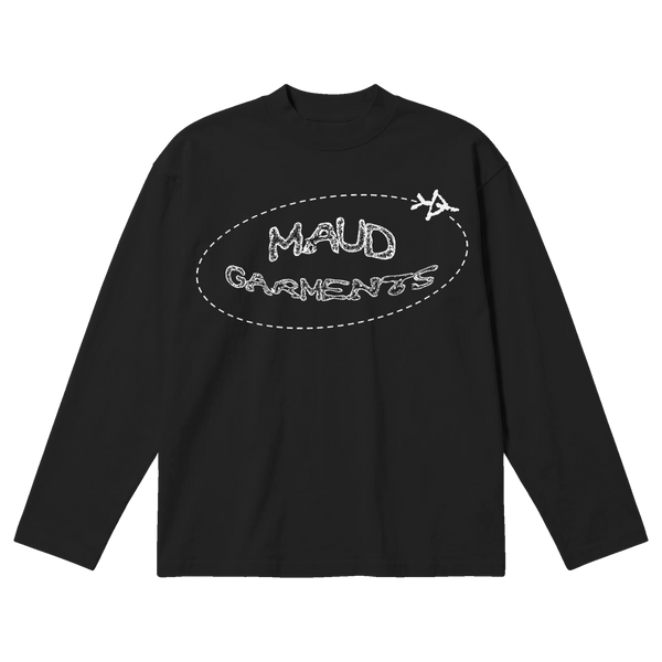 Departure Baggy L/S Tee - Black - Front