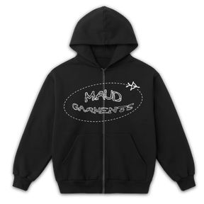 Departure Zip Up - Black - Front