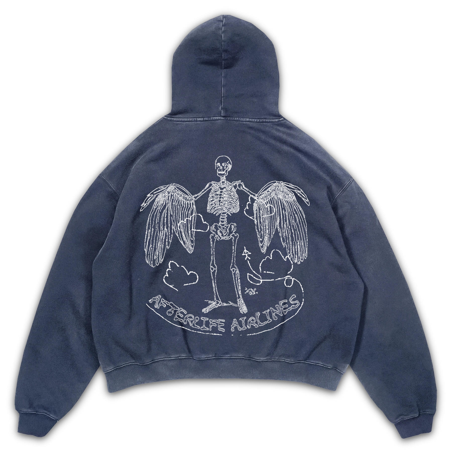 Departure Hoodie - Blue - Back