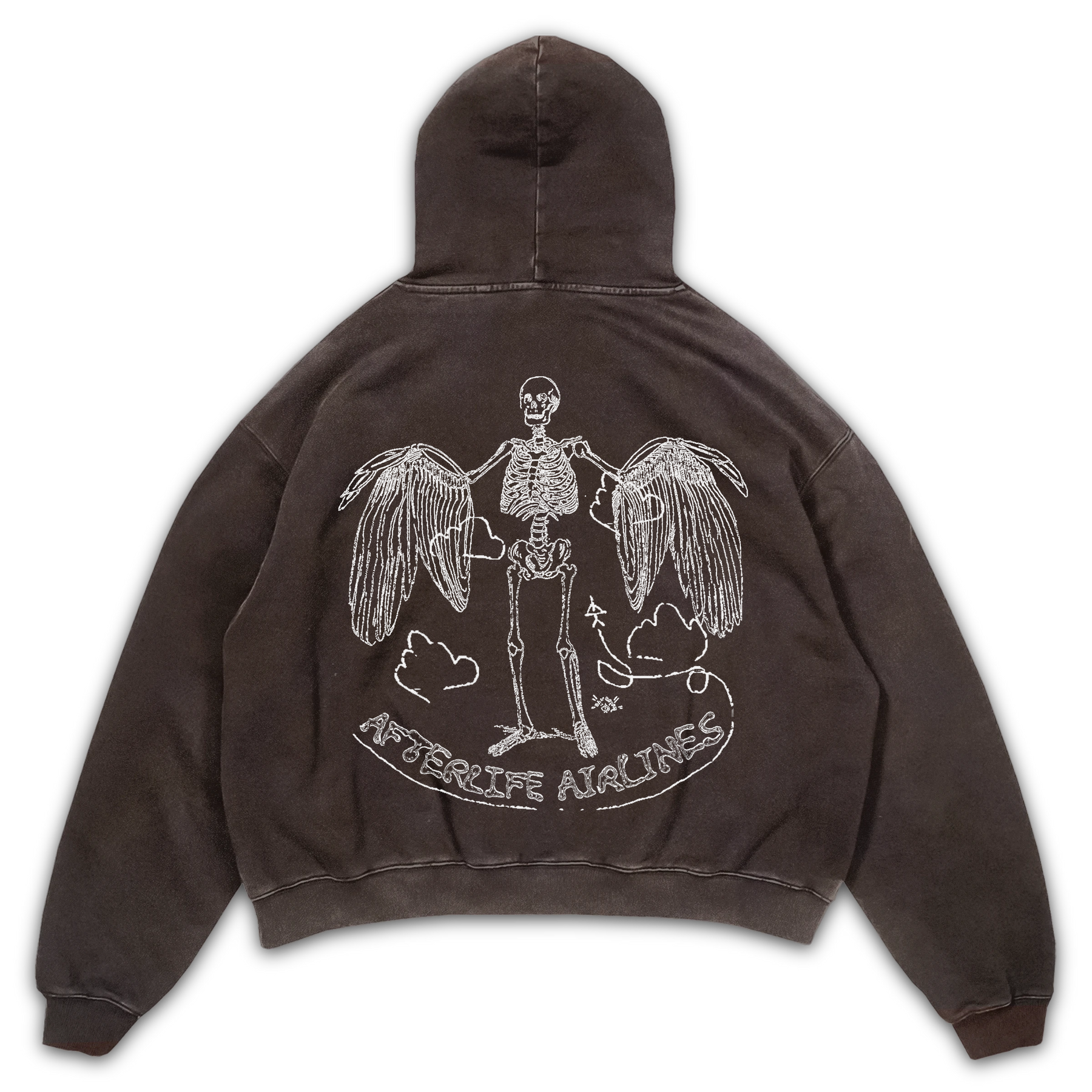 Departure Hoodie - Brown - Back