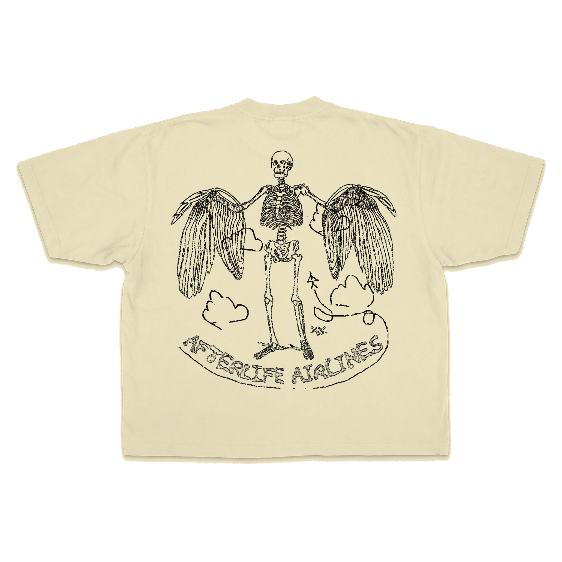Departure Drop Tee - Cream - Back