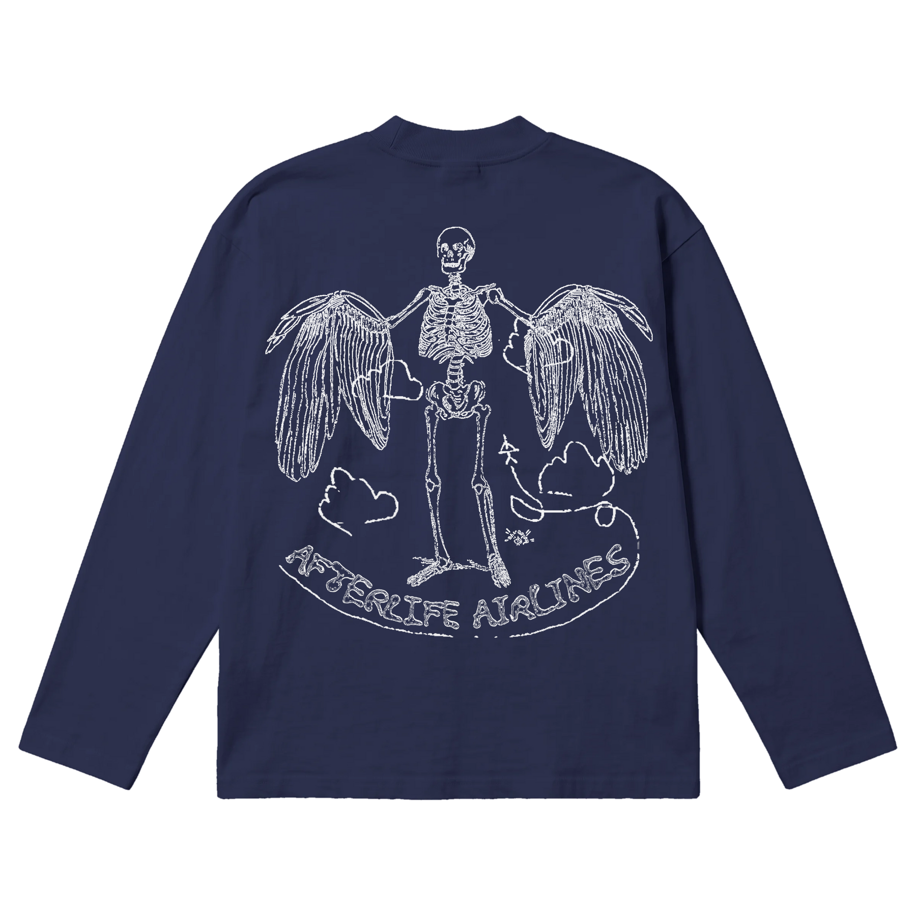 Departure Baggy L/S Tee - Blue - Back