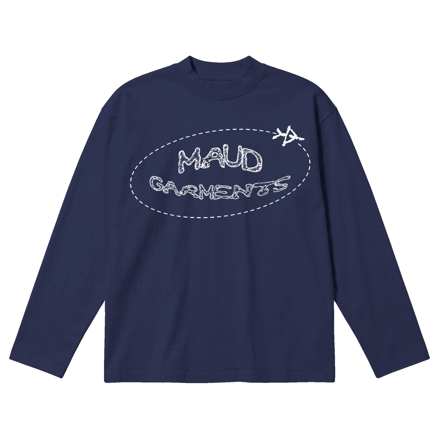 Departure Baggy L/S Tee - Blue - Front