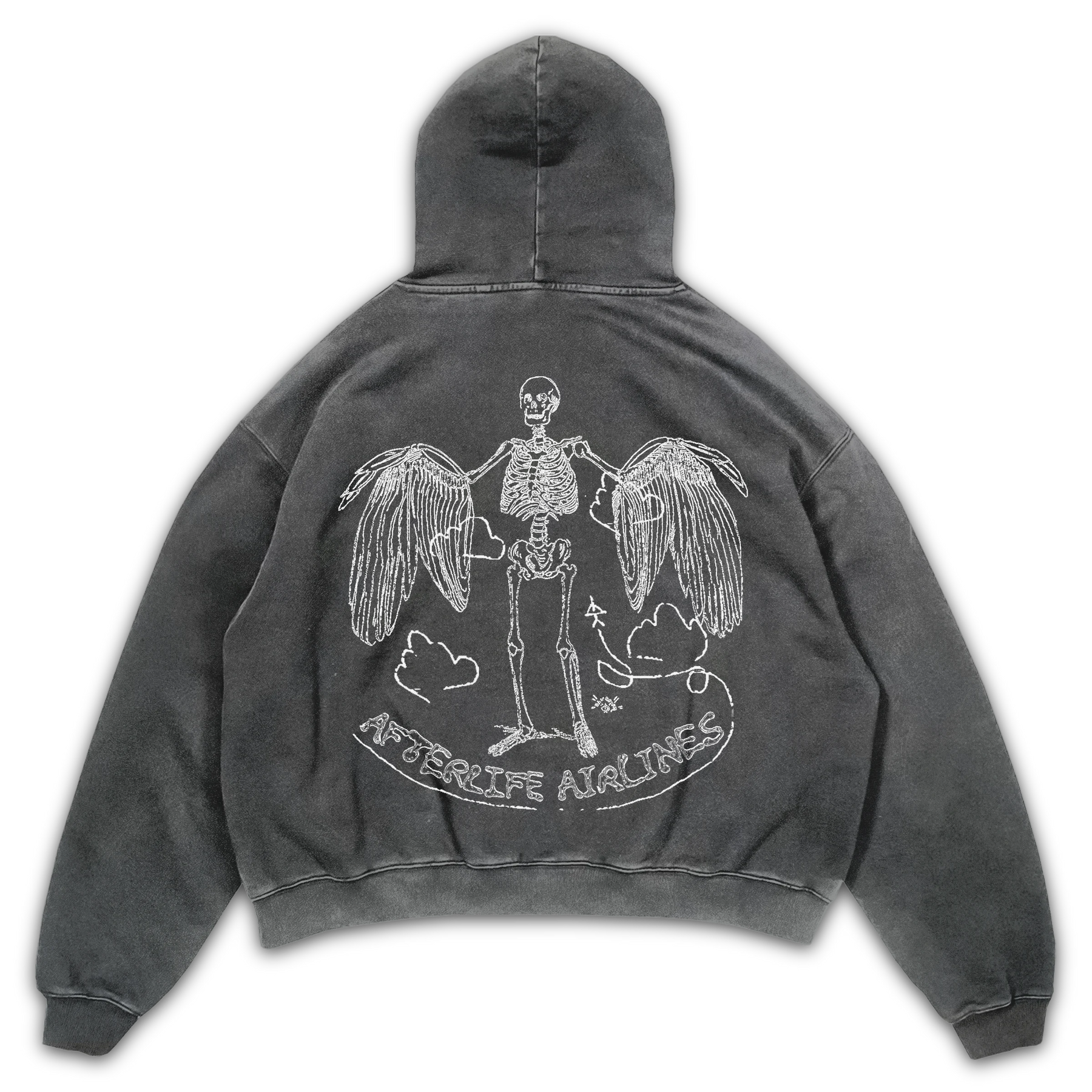 Departure Hoodie - Grey - Back