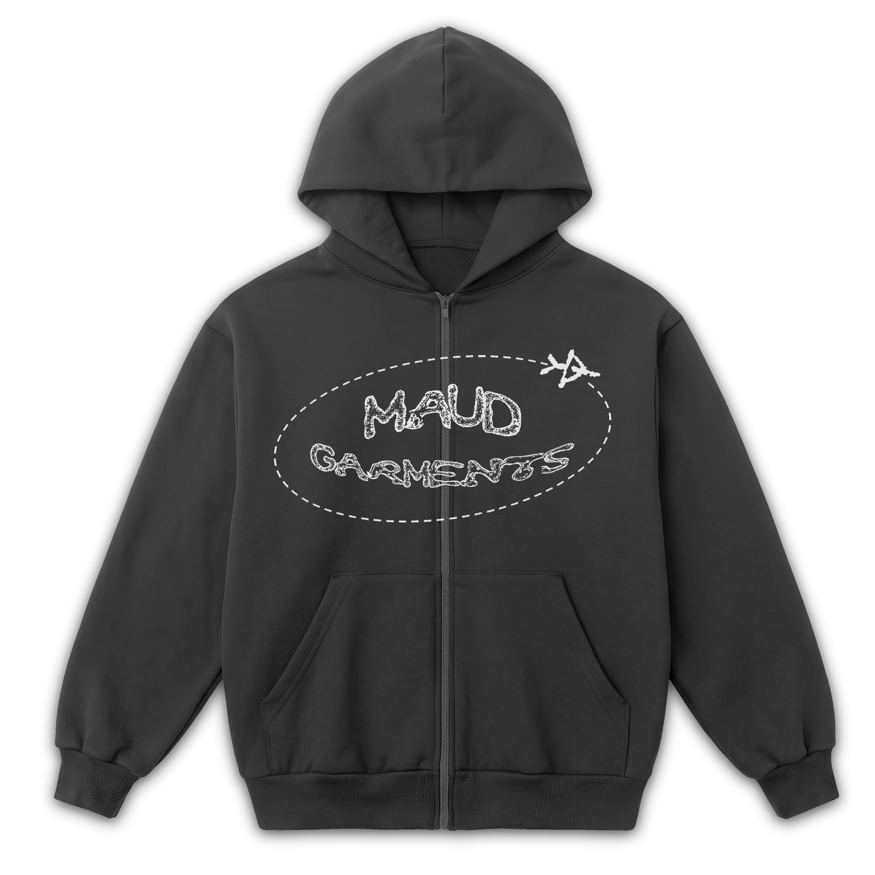 Departure Zip Up - Grey - Front