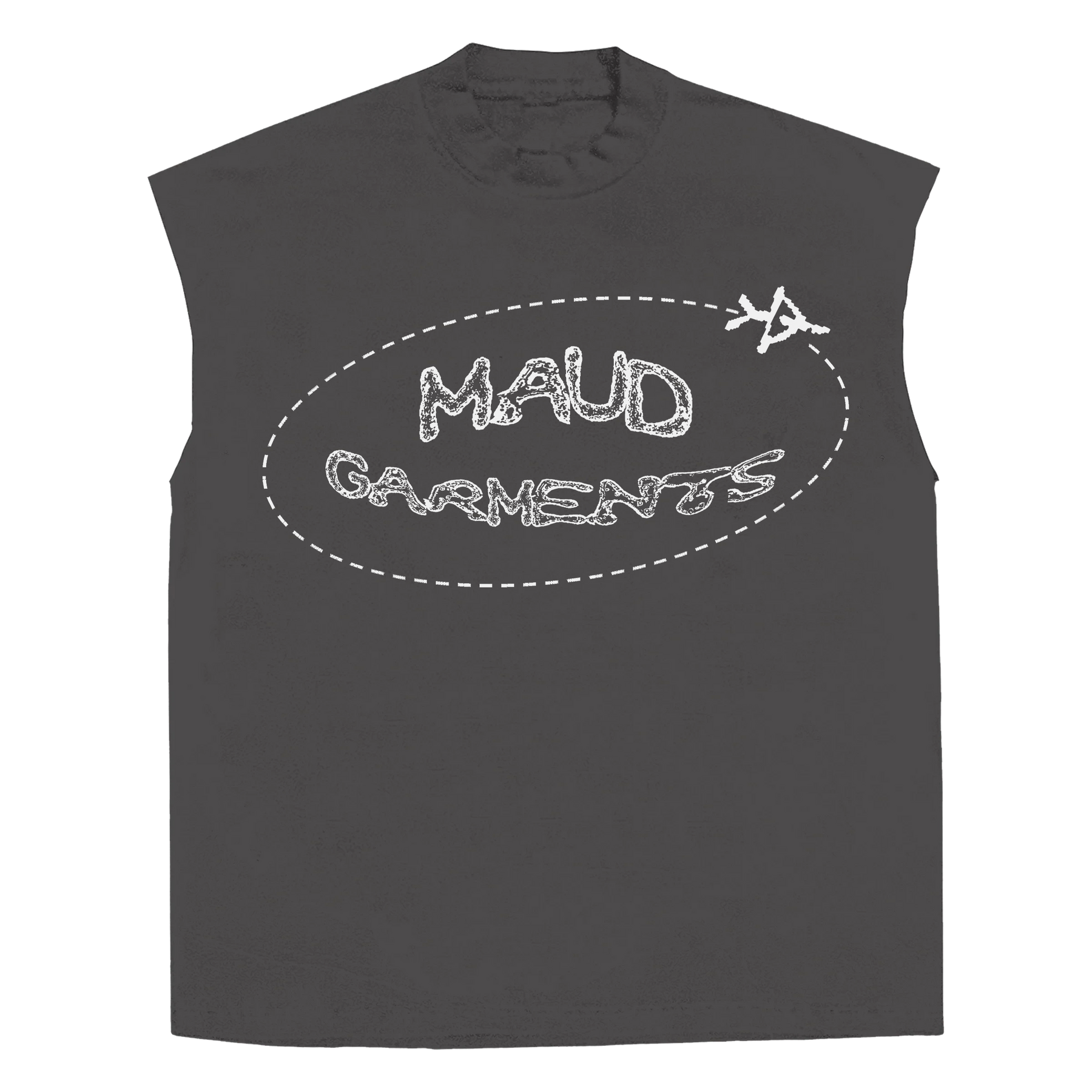 Departure Sleeveless Tee - Grey - Front