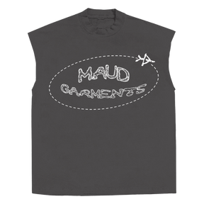 Departure Sleeveless Tee - Grey - Front