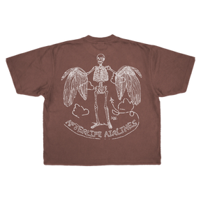 Departure Drop Tee - Mocha - Back