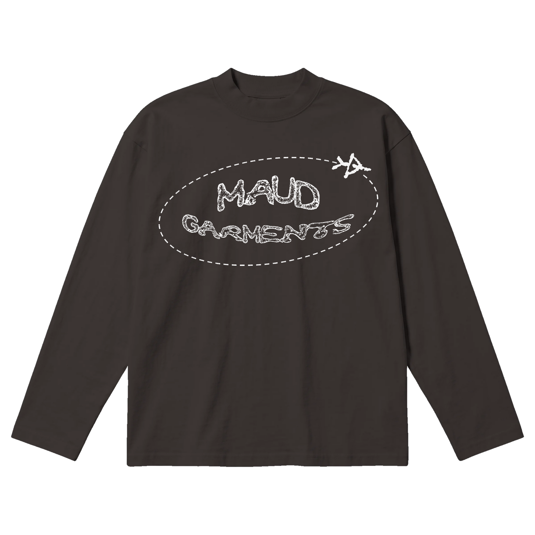 Departure Baggy L/S Tee - Off Black - Front