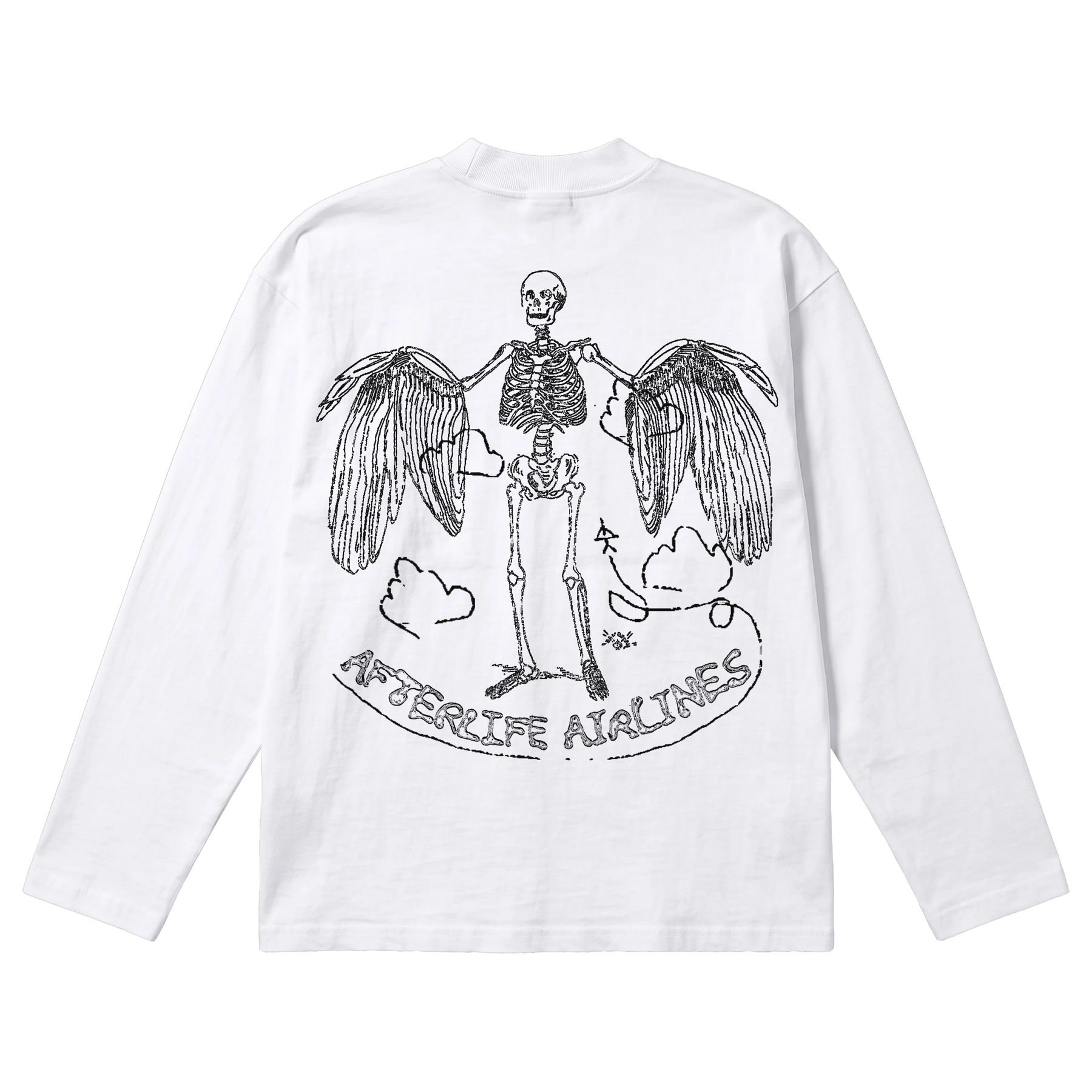Departure Baggy L/S Tee - White - Back