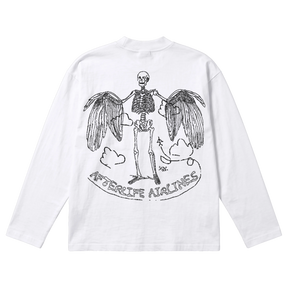Departure Baggy L/S Tee - White - Back