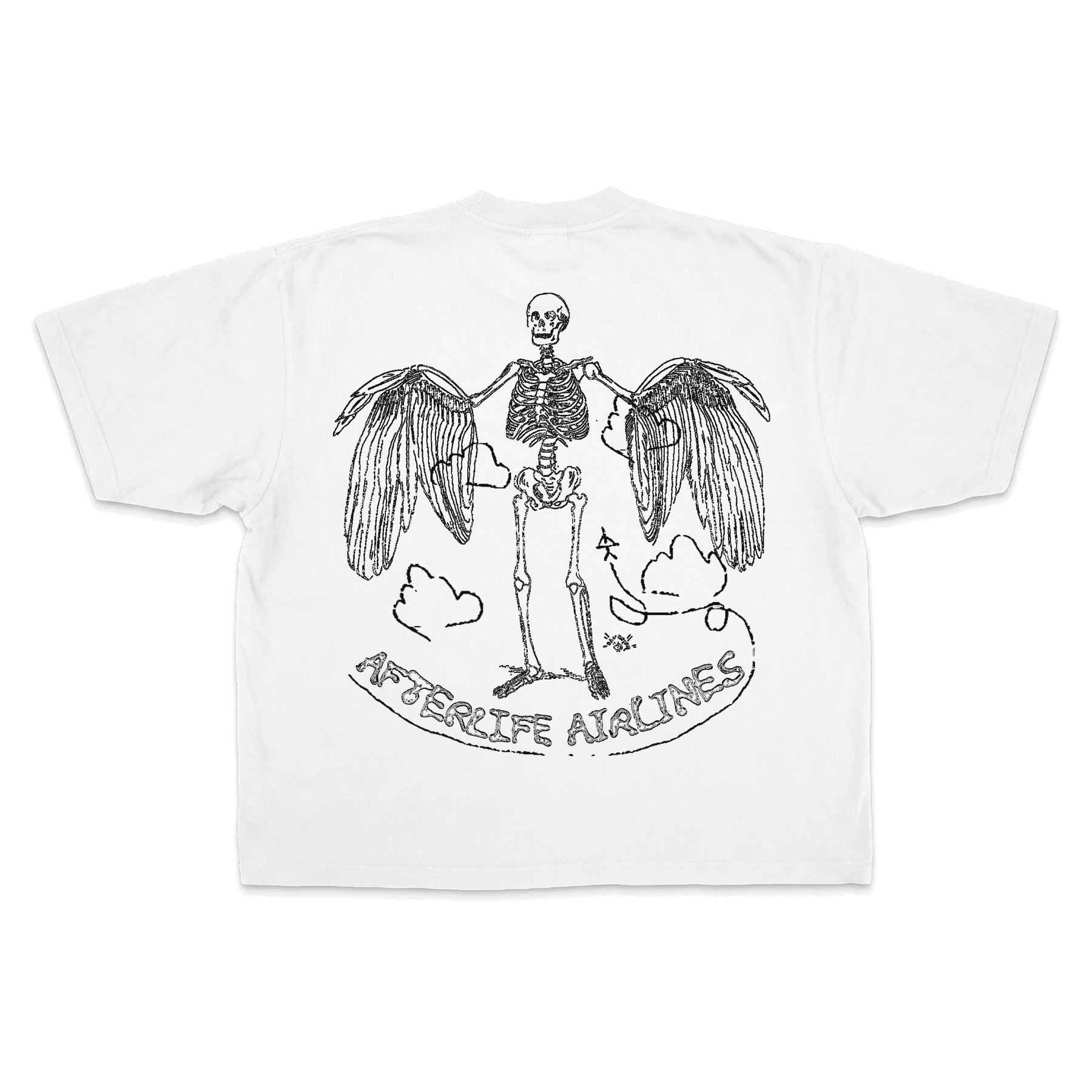 Departure Drop Tee - White - Back