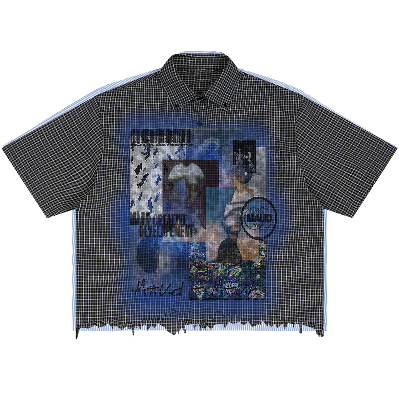 Blue Period Distress Button Up