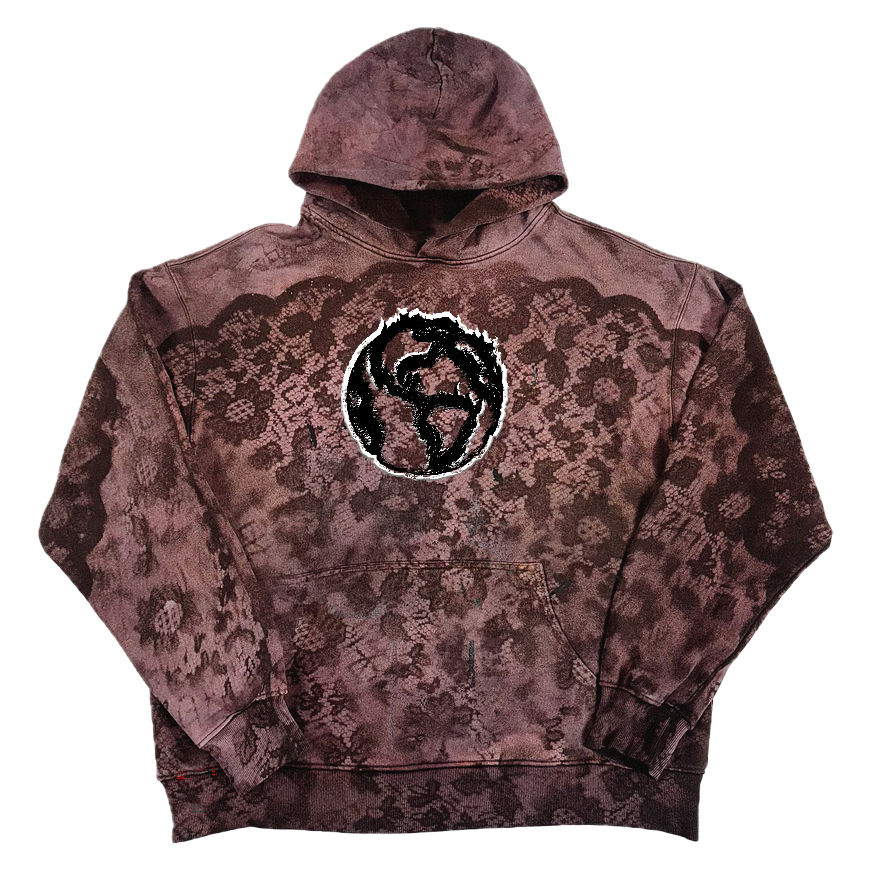 MOCHA FLOWER HOODIE