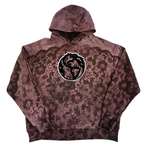 MOCHA FLOWER HOODIE