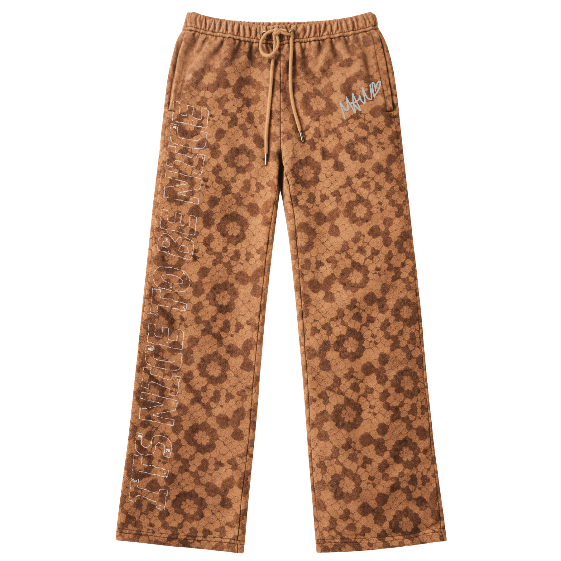 FLOWER SHOWER WIDE LEG SWEATPANTS