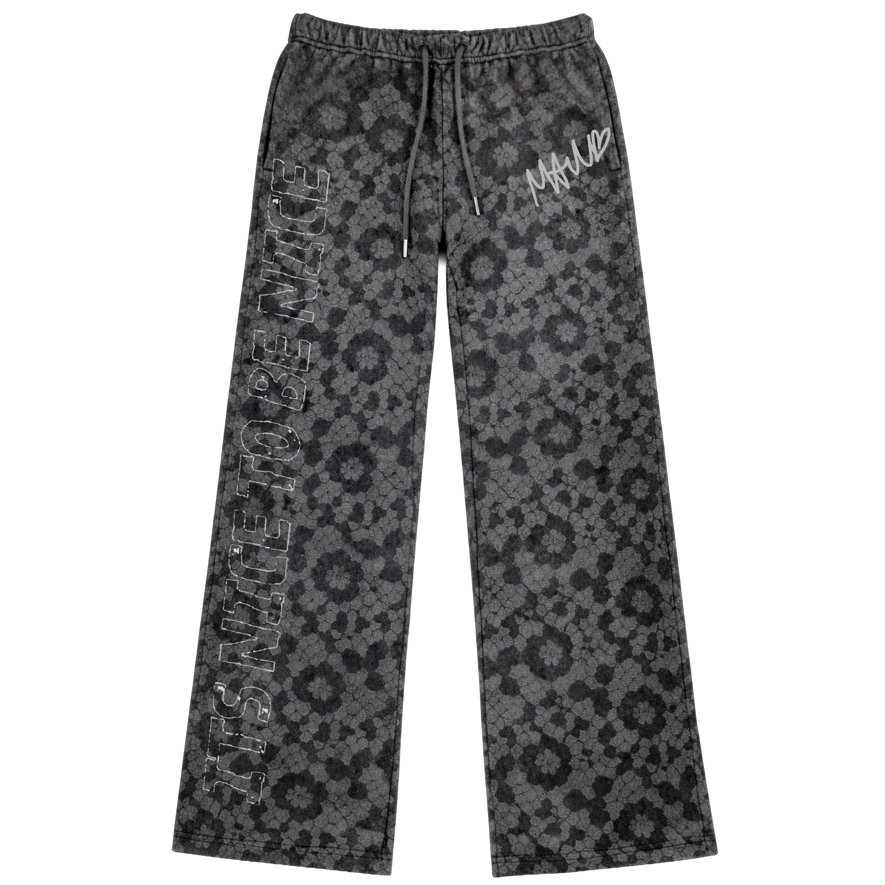 FLOWER SHOWER WIDE LEG SWEATPANTS