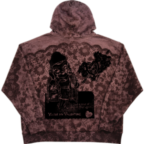 MOCHA FLOWER HOODIE