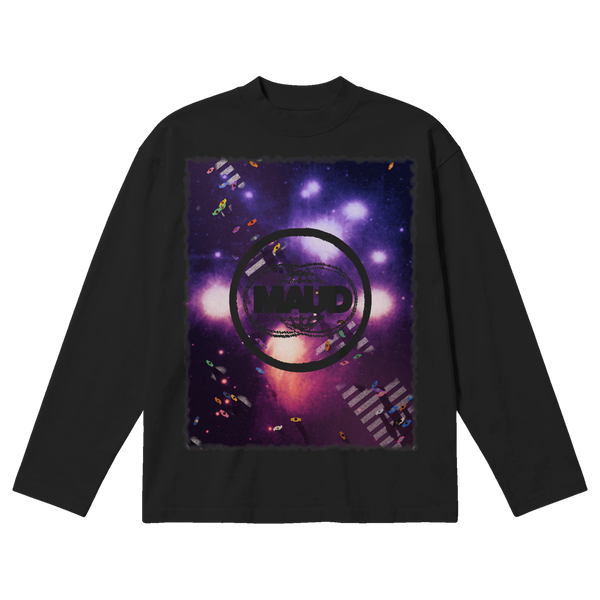 Night Shift Baggy L/S Tee - Black - Front