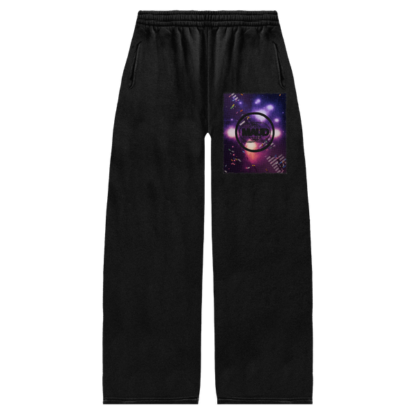 Night Shift Baggy Sweatpants - Black - Front