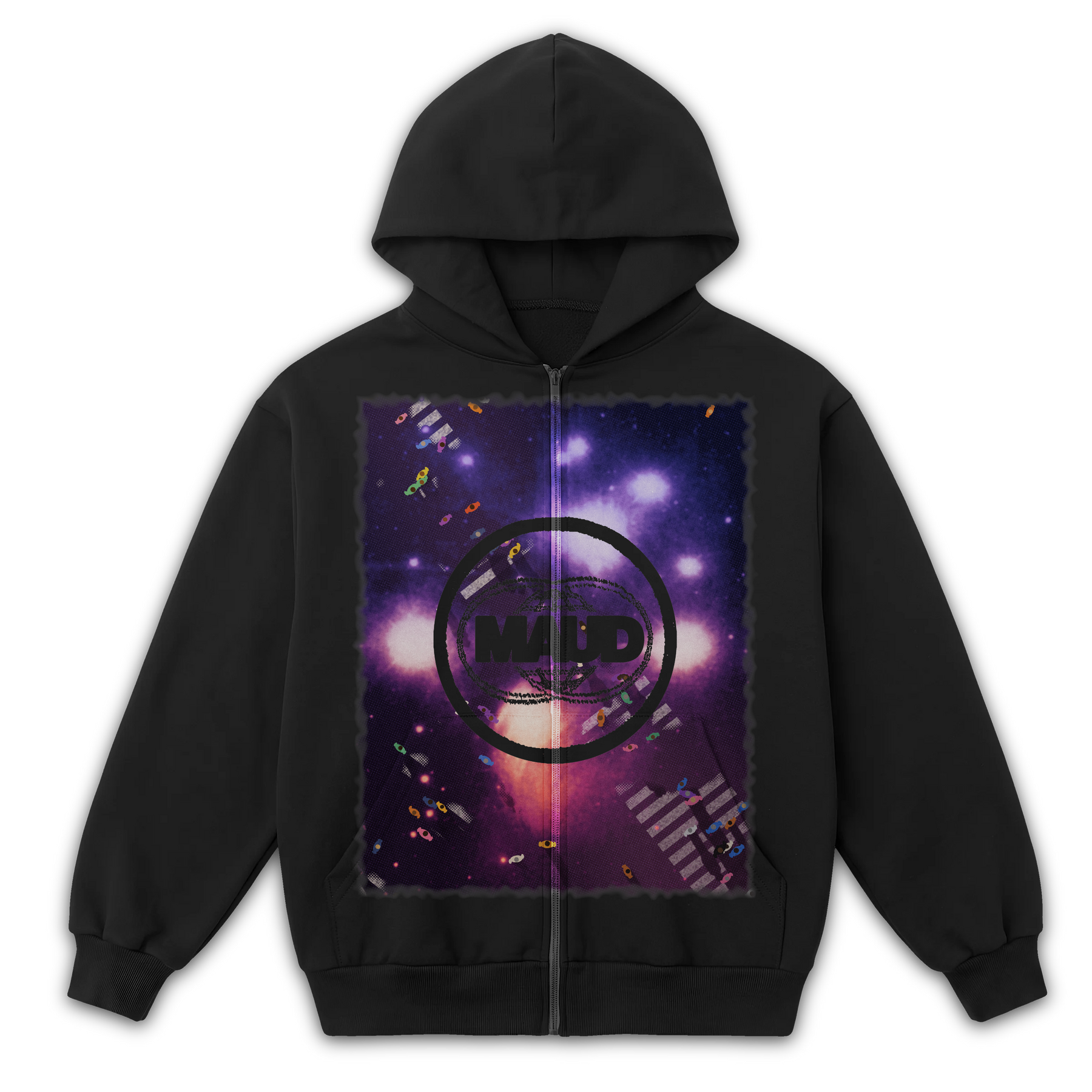 Night Shift Zip Up - Black - Front