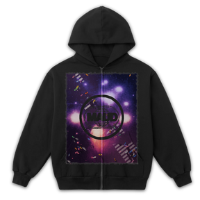 Night Shift Zip Up - Black - Front