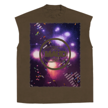 Night Shift Sleeveless Tee - Brown - Front