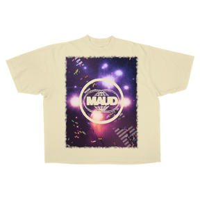 Night Shift Drop Tee - Cream - Front