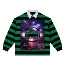 Night Shift Stripe Polo - Green - Front