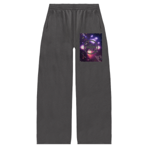 Night Shift Baggy Sweatpants - Grey - Front