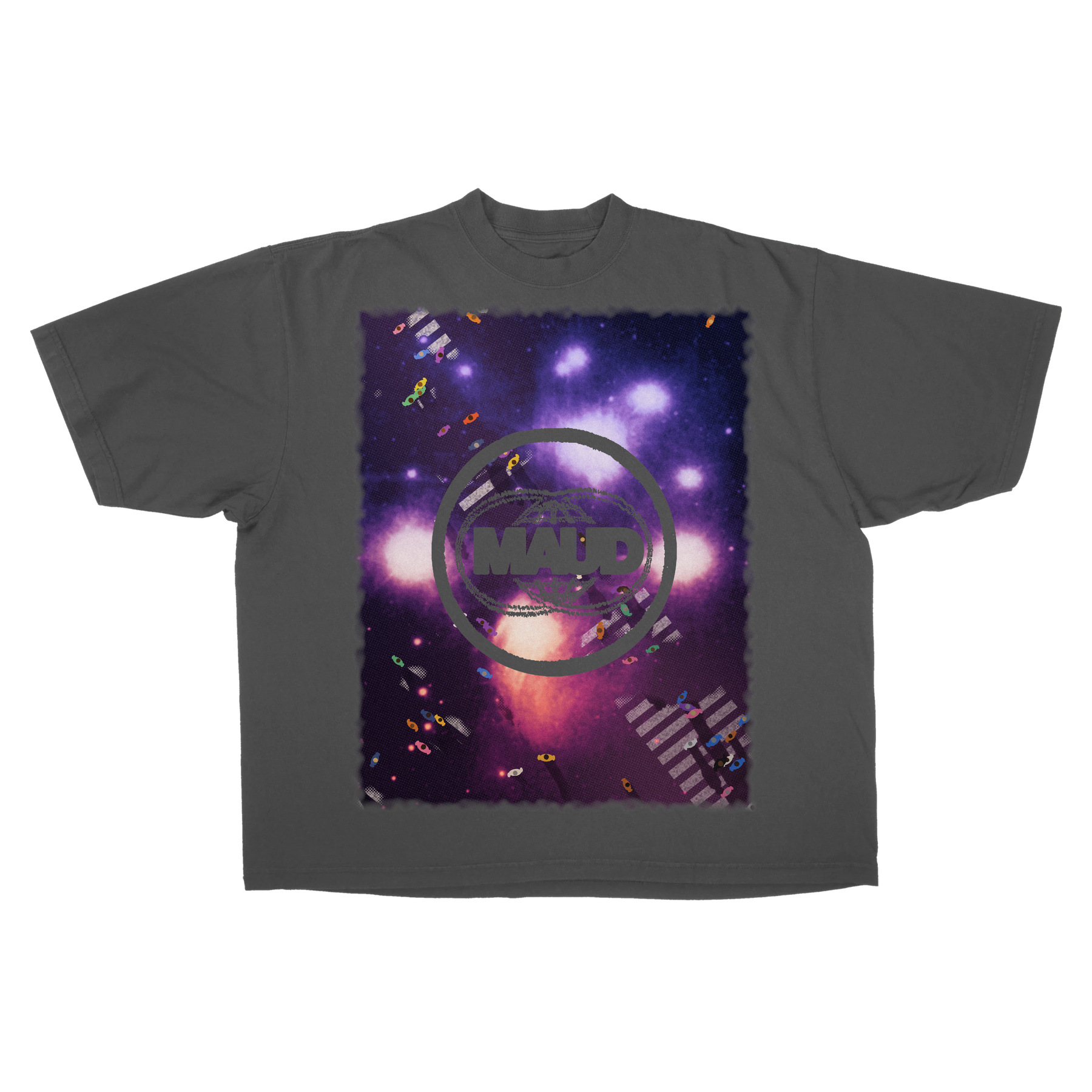 Night Shift Drop Tee - Grey - Front